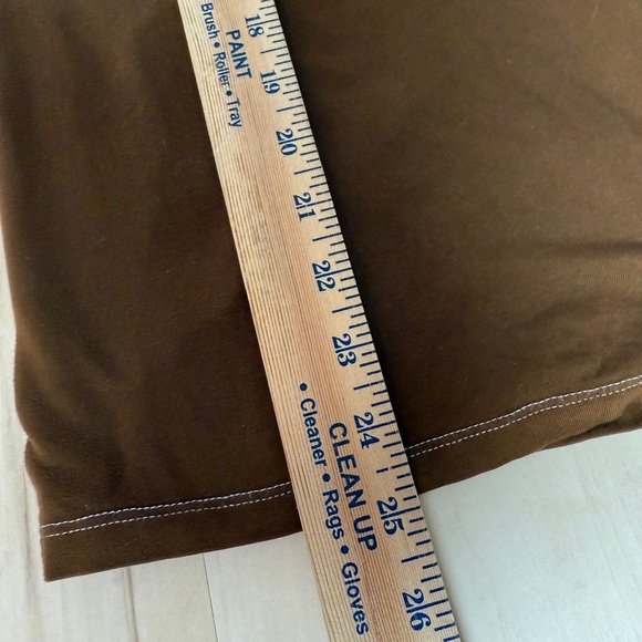 Hatch Perfect V Tee Chocolate Brown Maternity V-Neck {1/S} - Picture 7 of 8